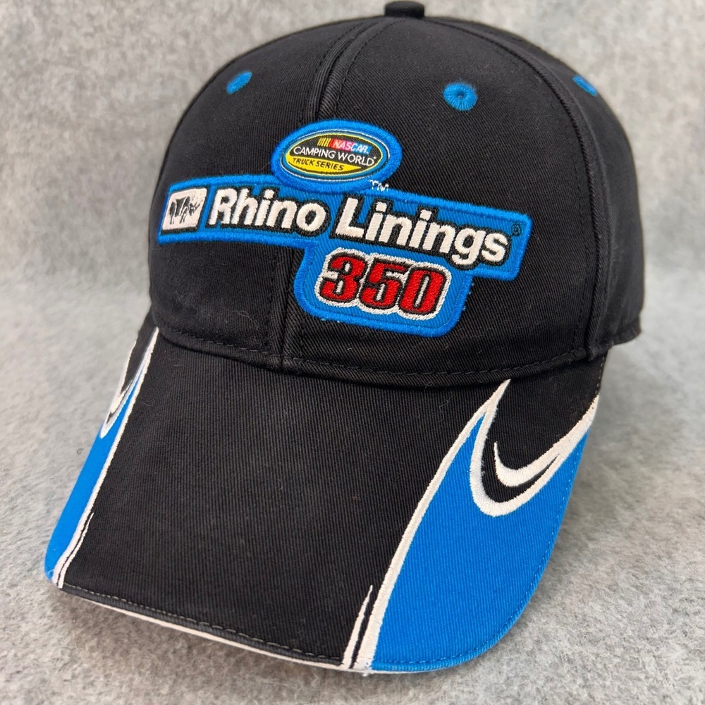 Rhino Linings 350 Mens Black SMI Properties Hat NASCAR Las Vegas 2014 OSFA